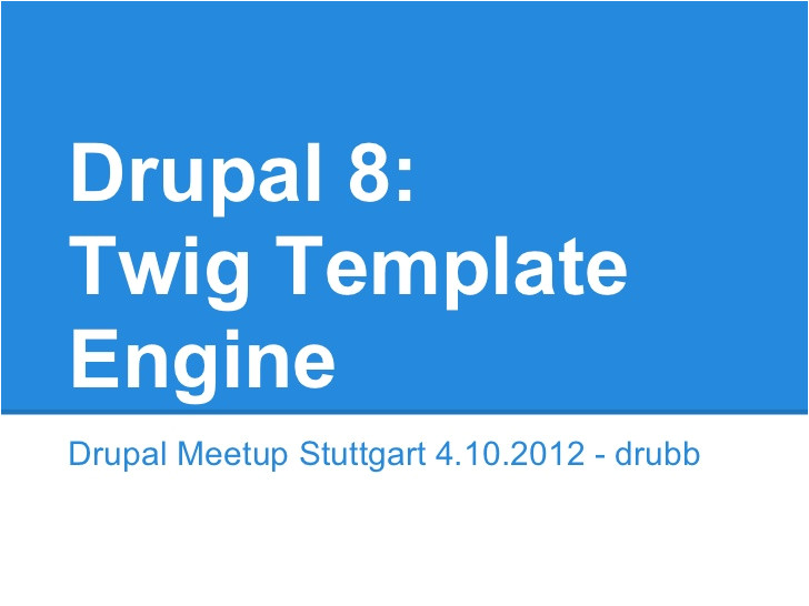 drupal 8 twig template engine