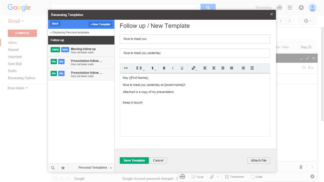 how to use email templates in gmail
