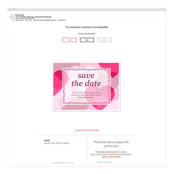 save the date pink 2