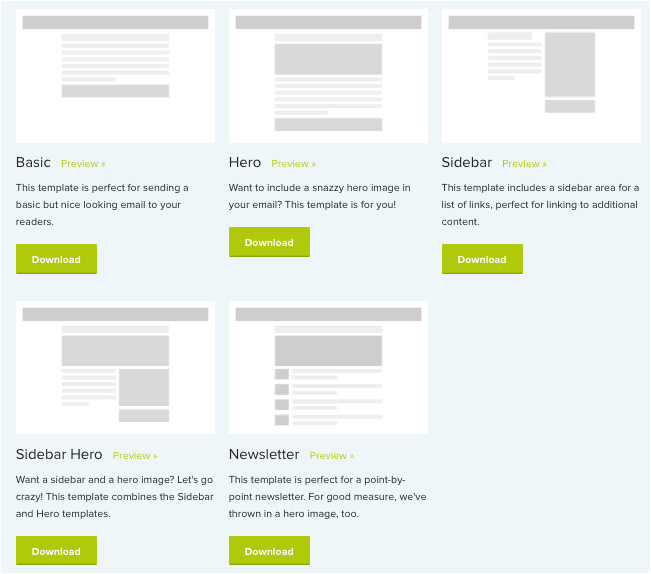 900 free responsive email templates to help you start with email design