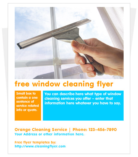 free window cleaning flyer