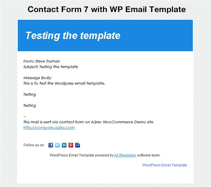 wp email template