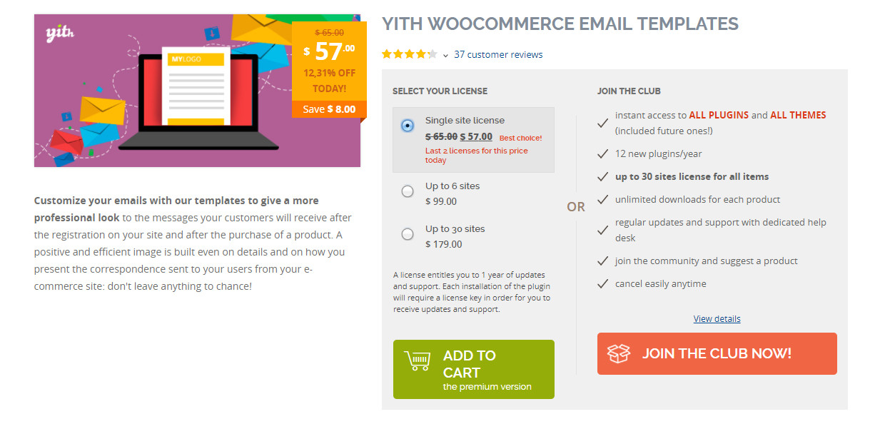 yith woocommerce email templates