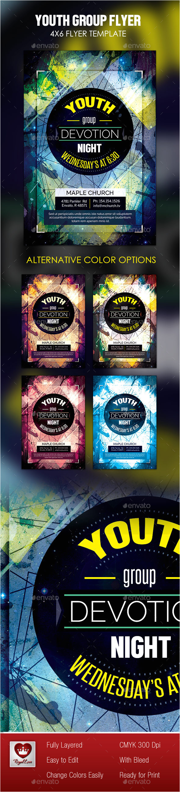 Youth Group Flyer Template Free Youth Group Flyer by Royallove Graphicriver