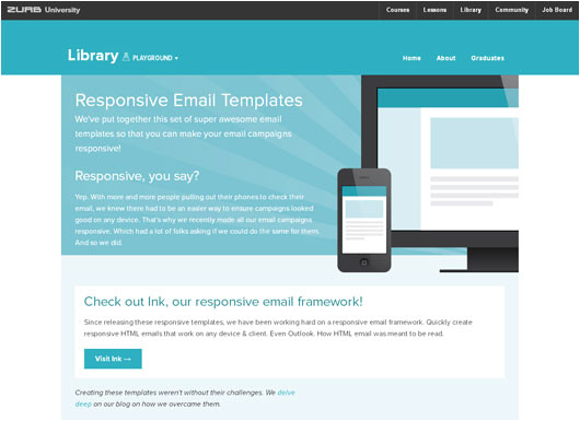 Zurb Responsive Email Templates Freebies 30 Free Responsive Email Templates for Small