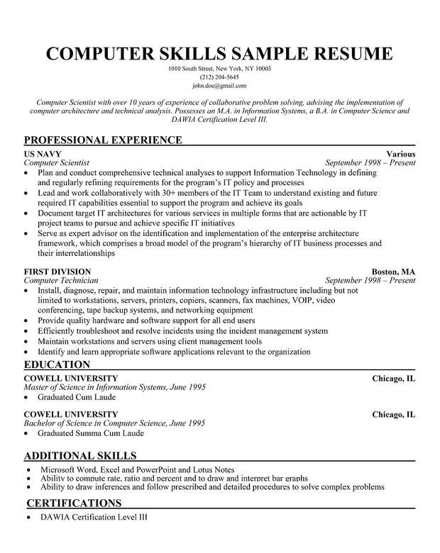 basic resume examples