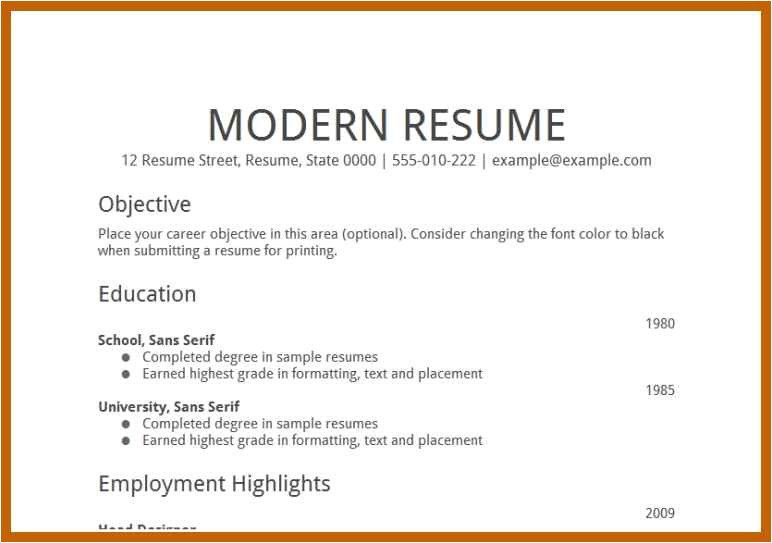 1 2 basic resume examples for objective