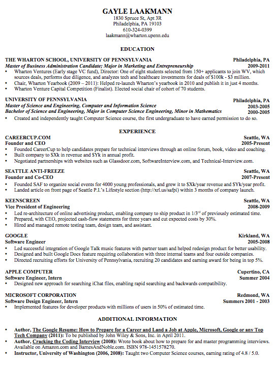 what are the best formats for a resume