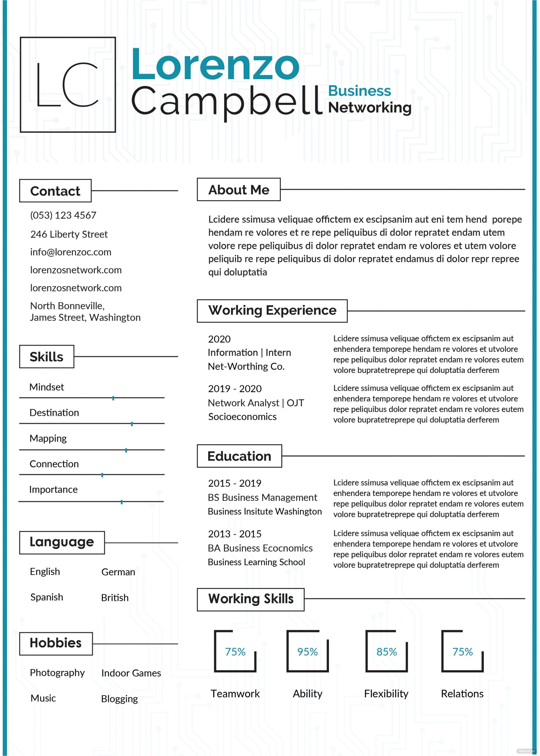 Computer Hardware and Networking Fresher Resume format Free Hardware and Networking Fresher Resume Template In