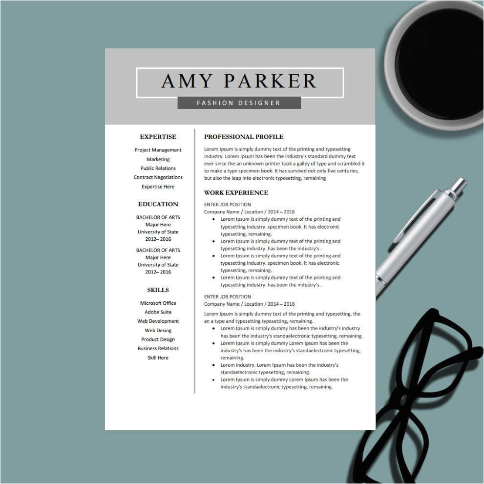 creative professional resume template