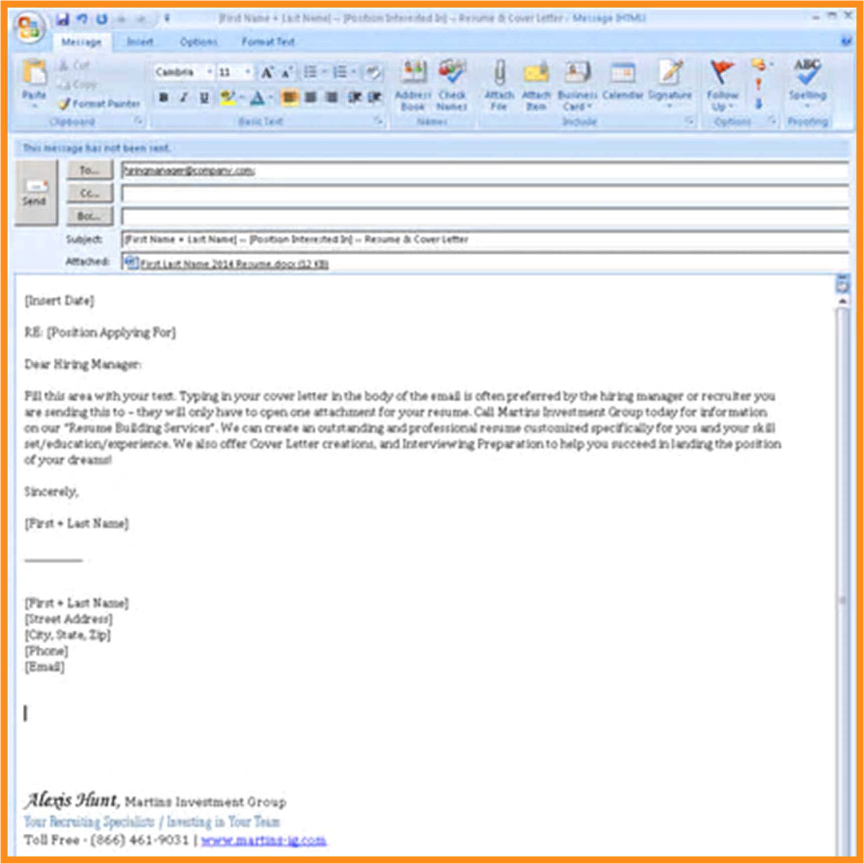 Email format for Sending Resume for Job 11 12 Resume Email Sample Lascazuelasphilly Com