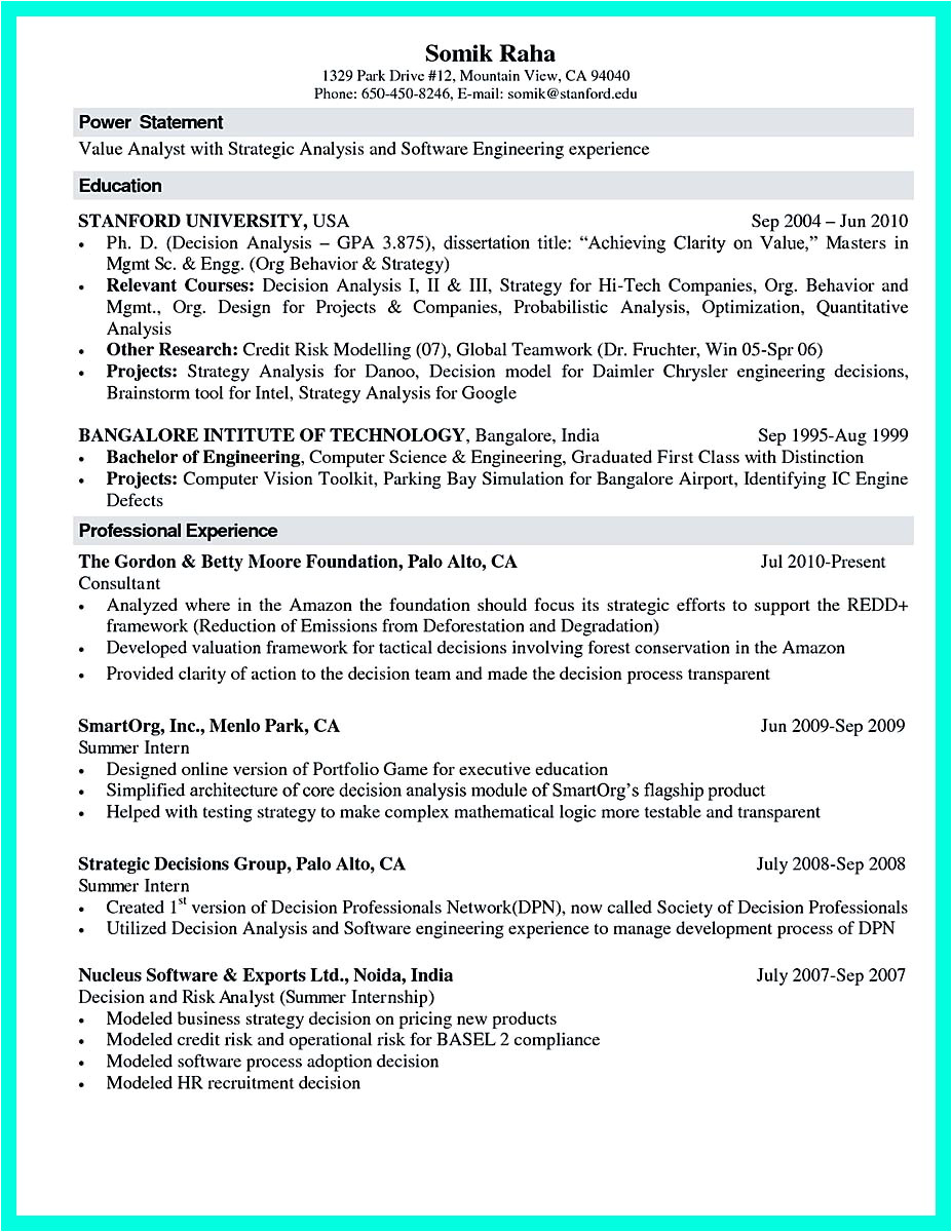 best computer science resume sample collection