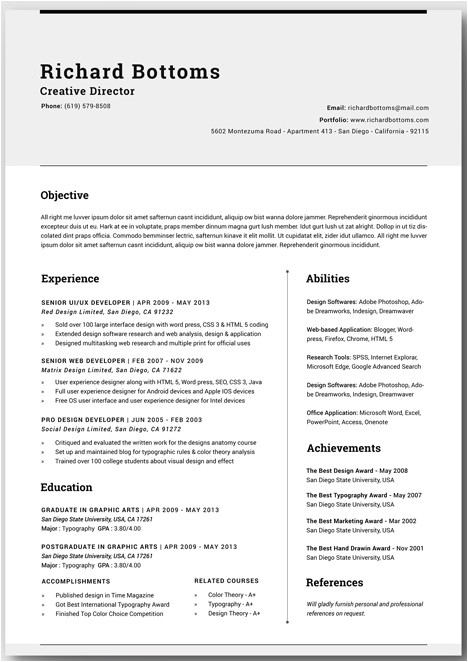 20 free resume word templates impress employer