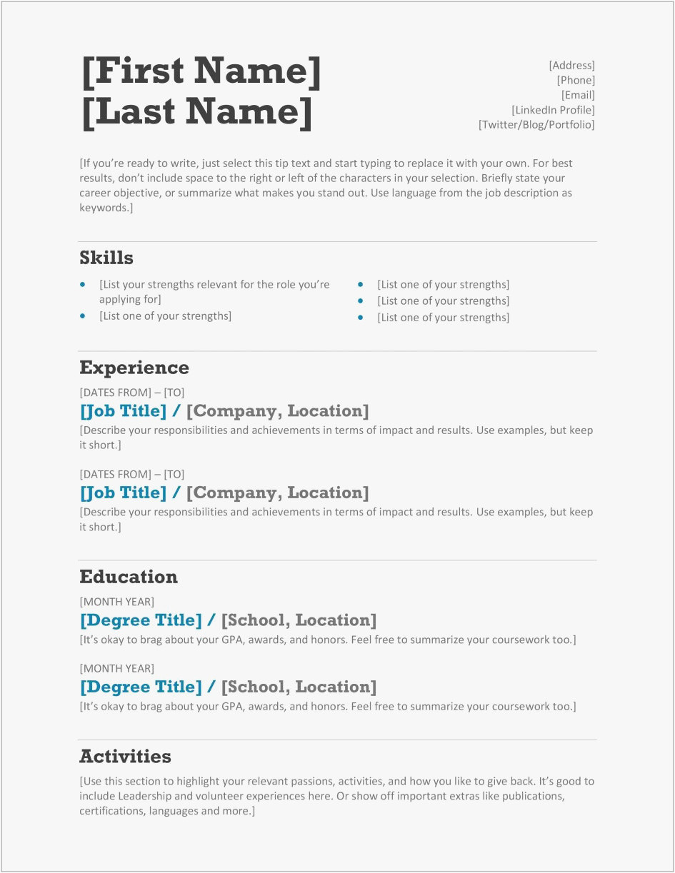 19834 templates of professional resume