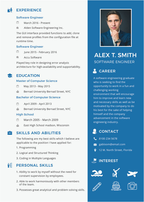 Fresher software Engineer Resume Sample Doc 28 Free Fresher Resume Templates Free Premium Templates