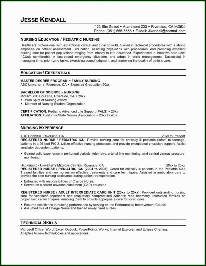 bsc nursing resume format for freshers pdf