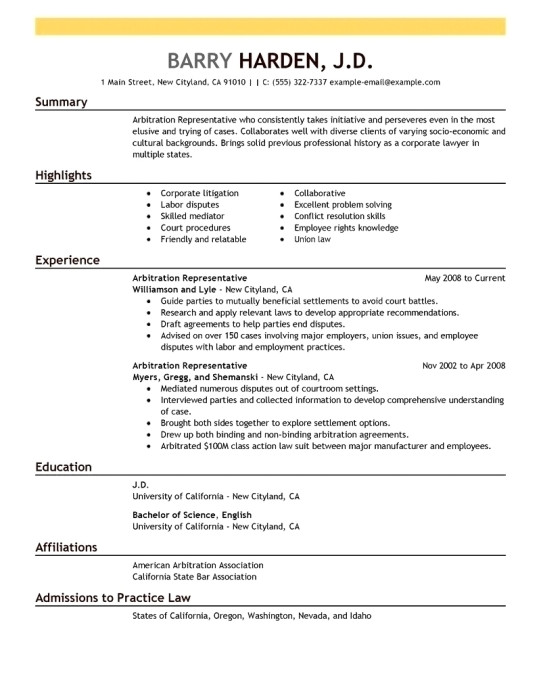 writing the perfect resume