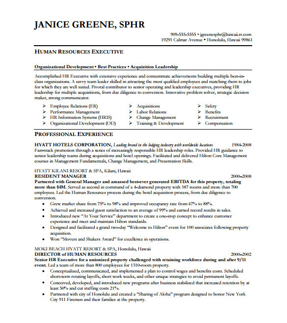 executive resume template and what you should include