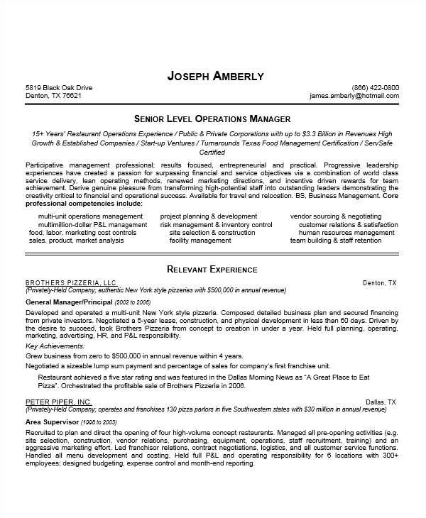 manager resume word