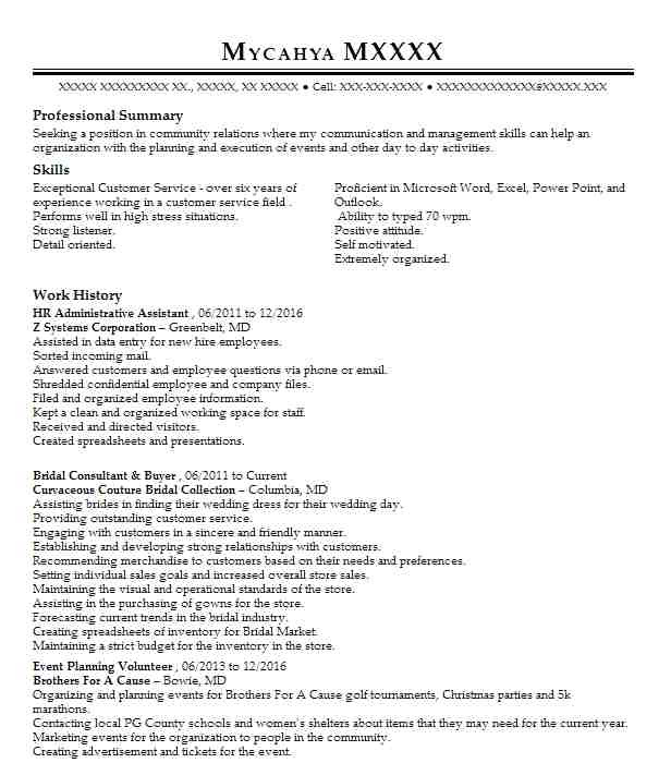 hr administrative assistant resume objective