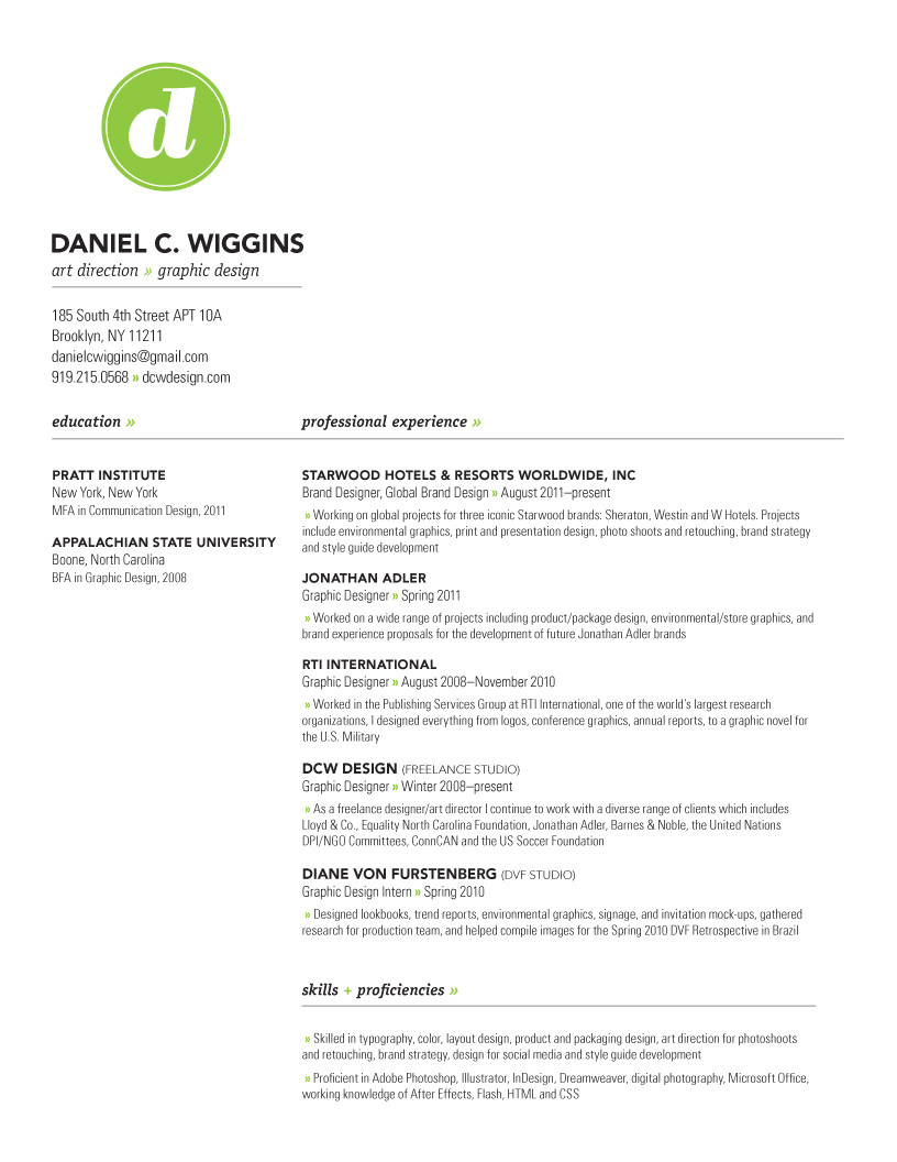 resume graphic design objective example
