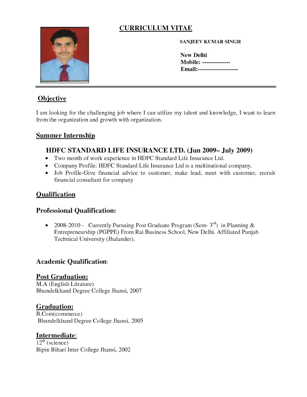 download resume format write the best resume