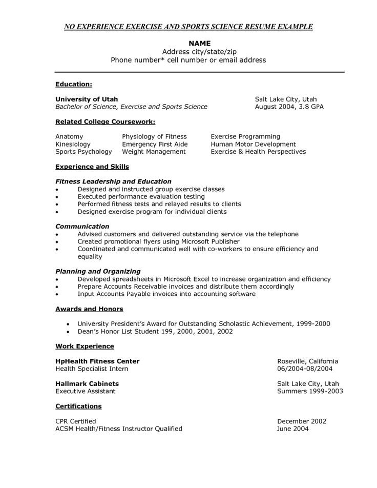 kinesiology cover letter sample