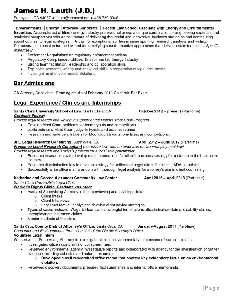 7 law school resume templates