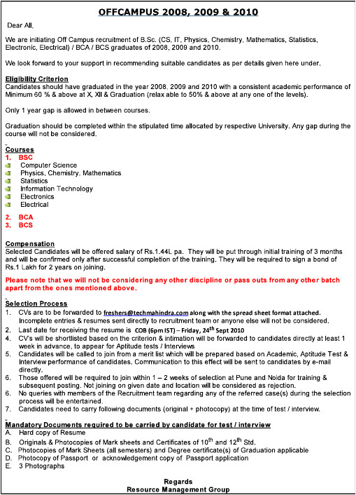 resume format download for bca