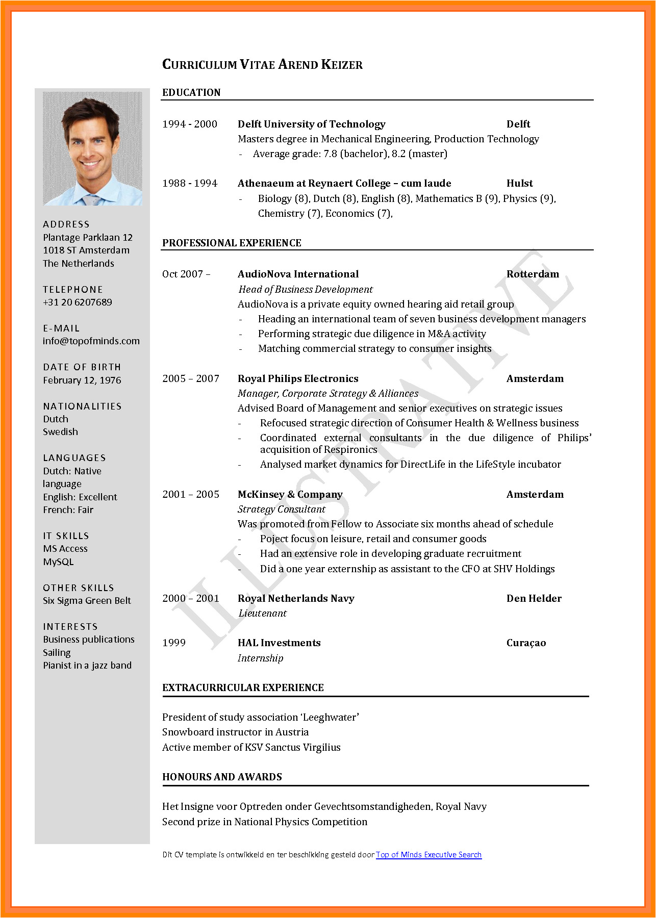 5 cv sample for job application pdf