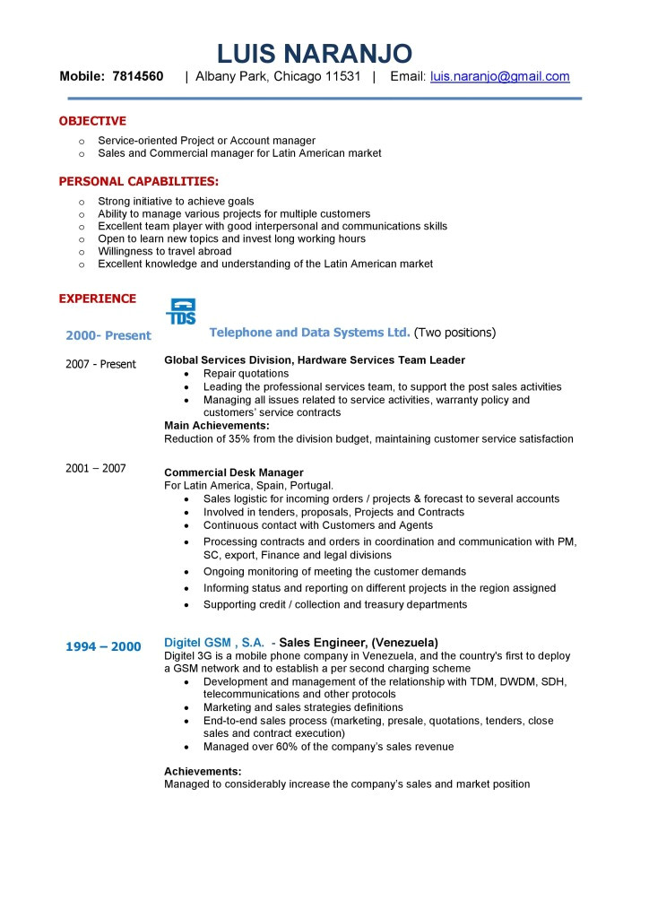 resume example of back office engineer