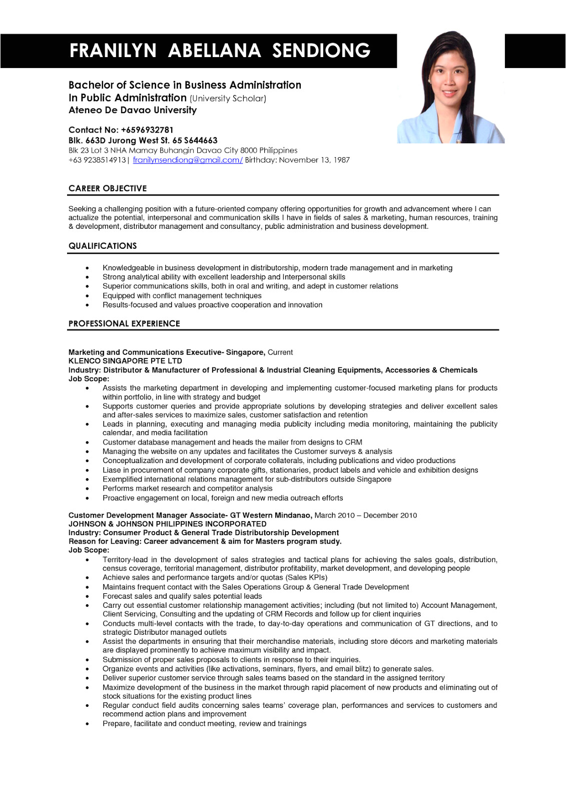 Resume format for Corporate Job Business Administration Resume Samples Sample Resumes