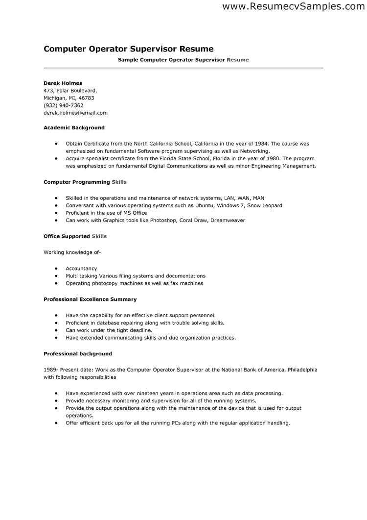 resume format for placement