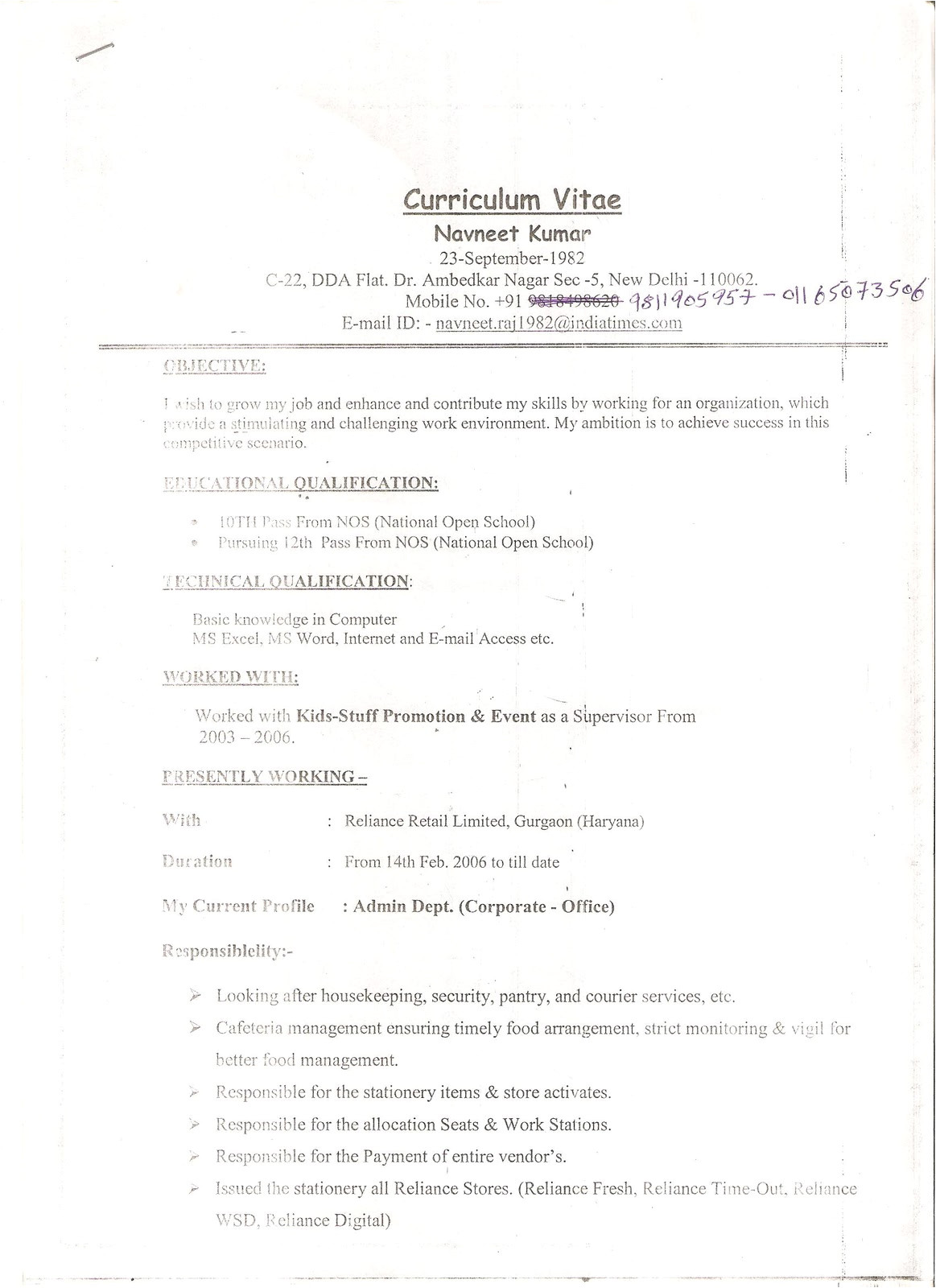 resume office boypaintryreceptionest