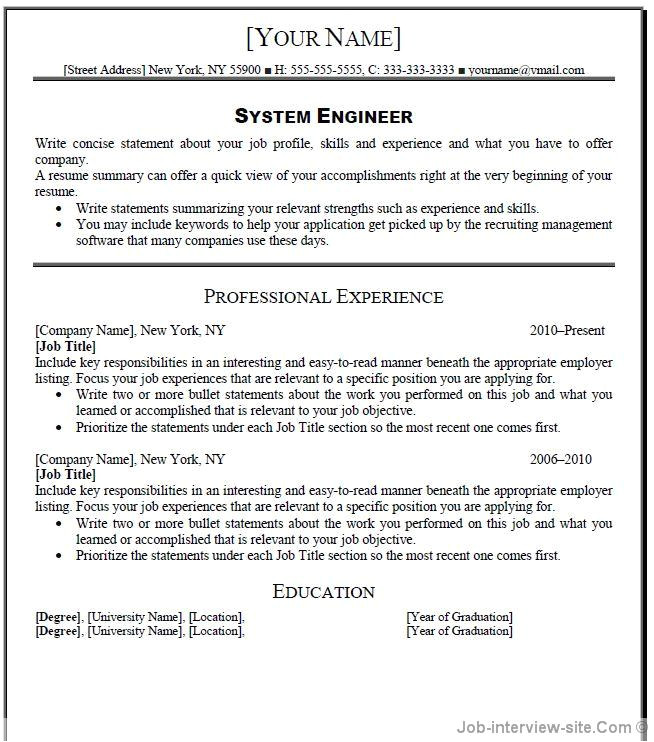 free 40 top professional resume templates