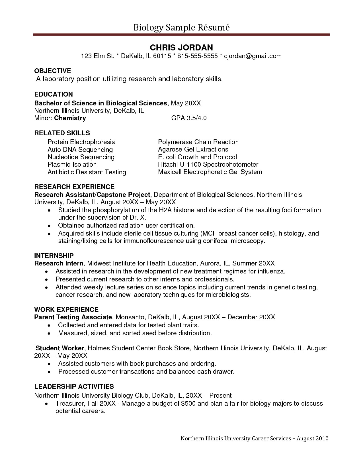 Resume Objective for Research Student Sample Undergraduate Research assistant Resume Sample ĺ