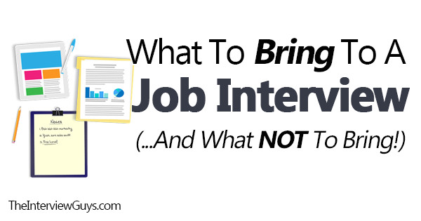 bring job interview not bring