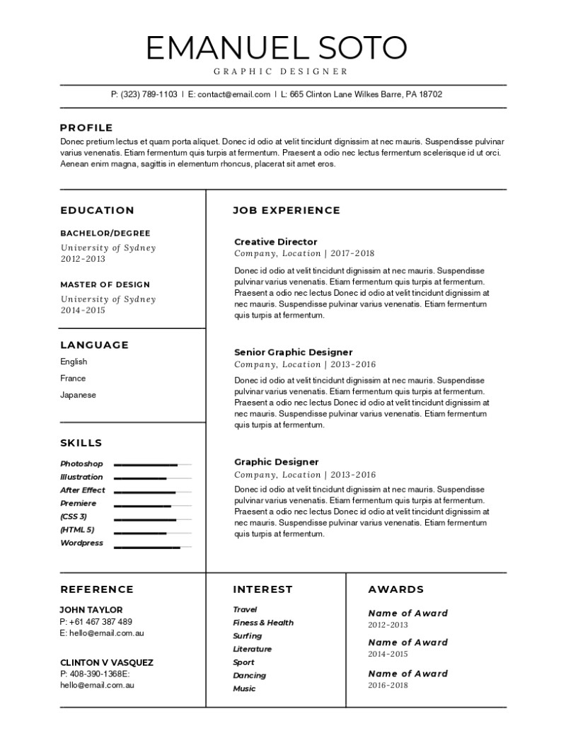 30 most impressive resume templates