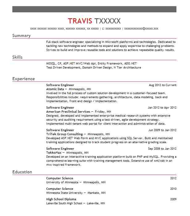software engineer resume objective