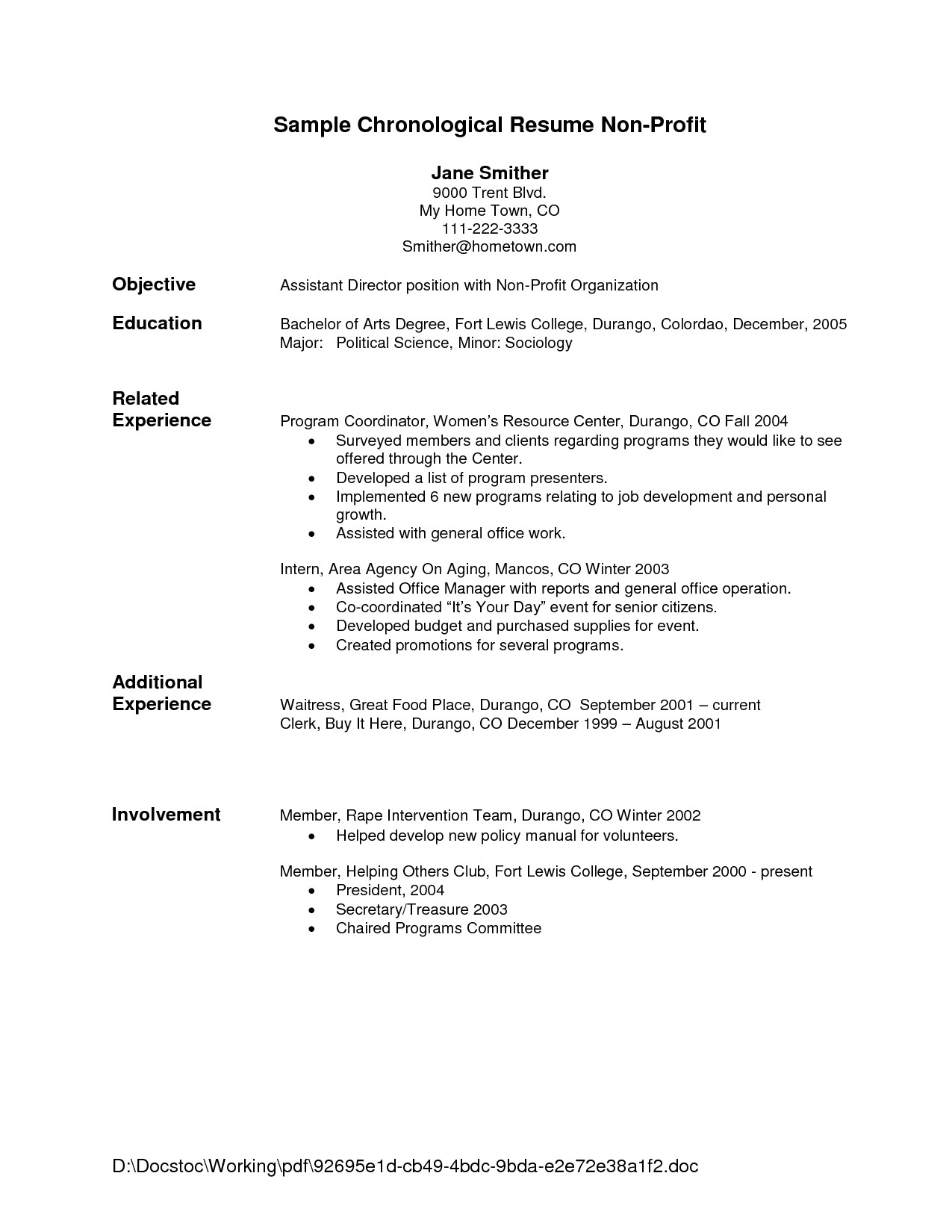 social worker resume objective examples
