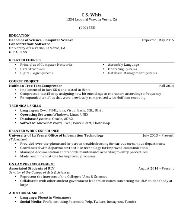 resume layouts