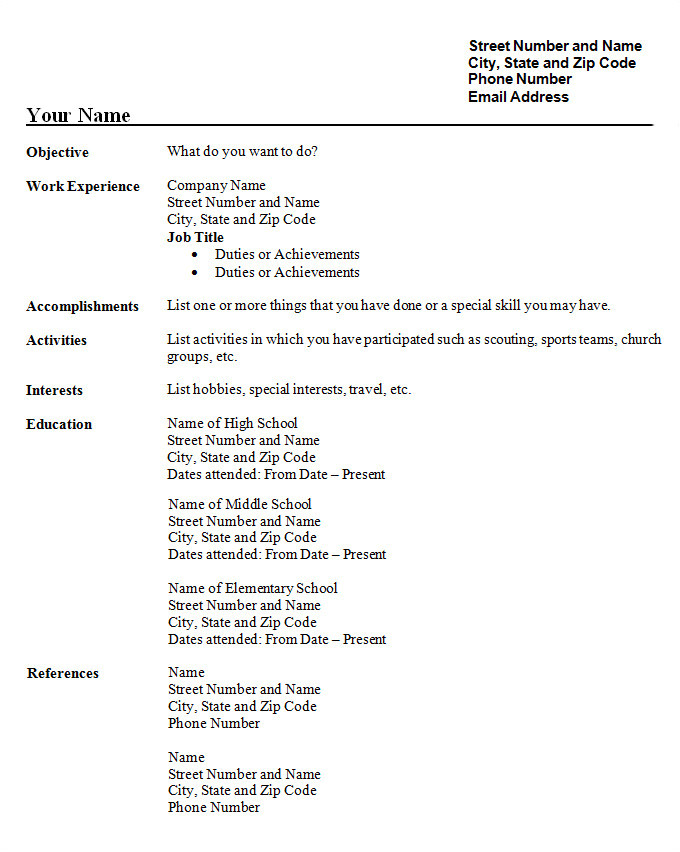 20 best resume templates for students