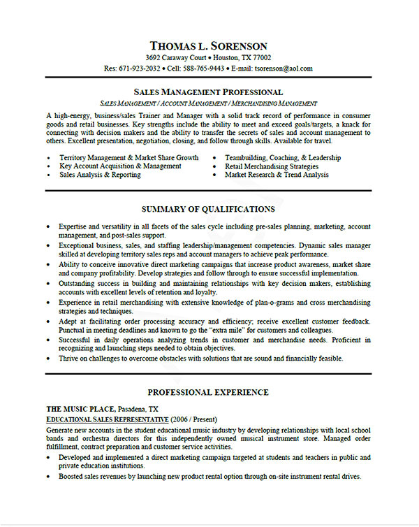 resume examples by professional writers