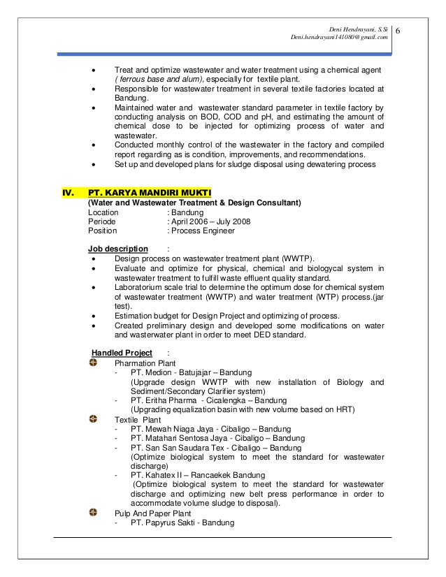 resume cv deni hendrayani update 24 may 2015