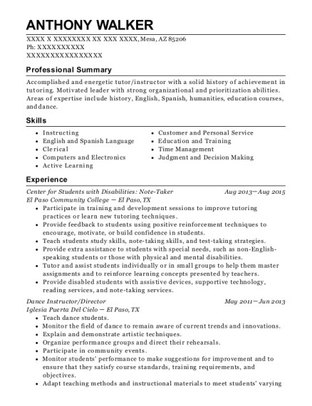 resumes note taker yale resource office on disabilities 1024953