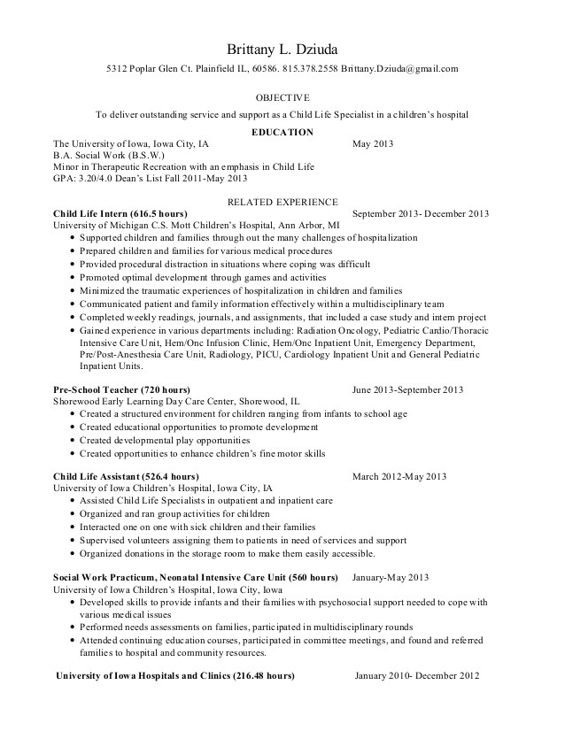 resume templates youth central