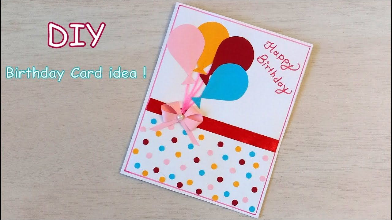 Beautiful Handmade Card for Birthday Diy Beautiful Handmade Birthday Card Quick Birthday Card