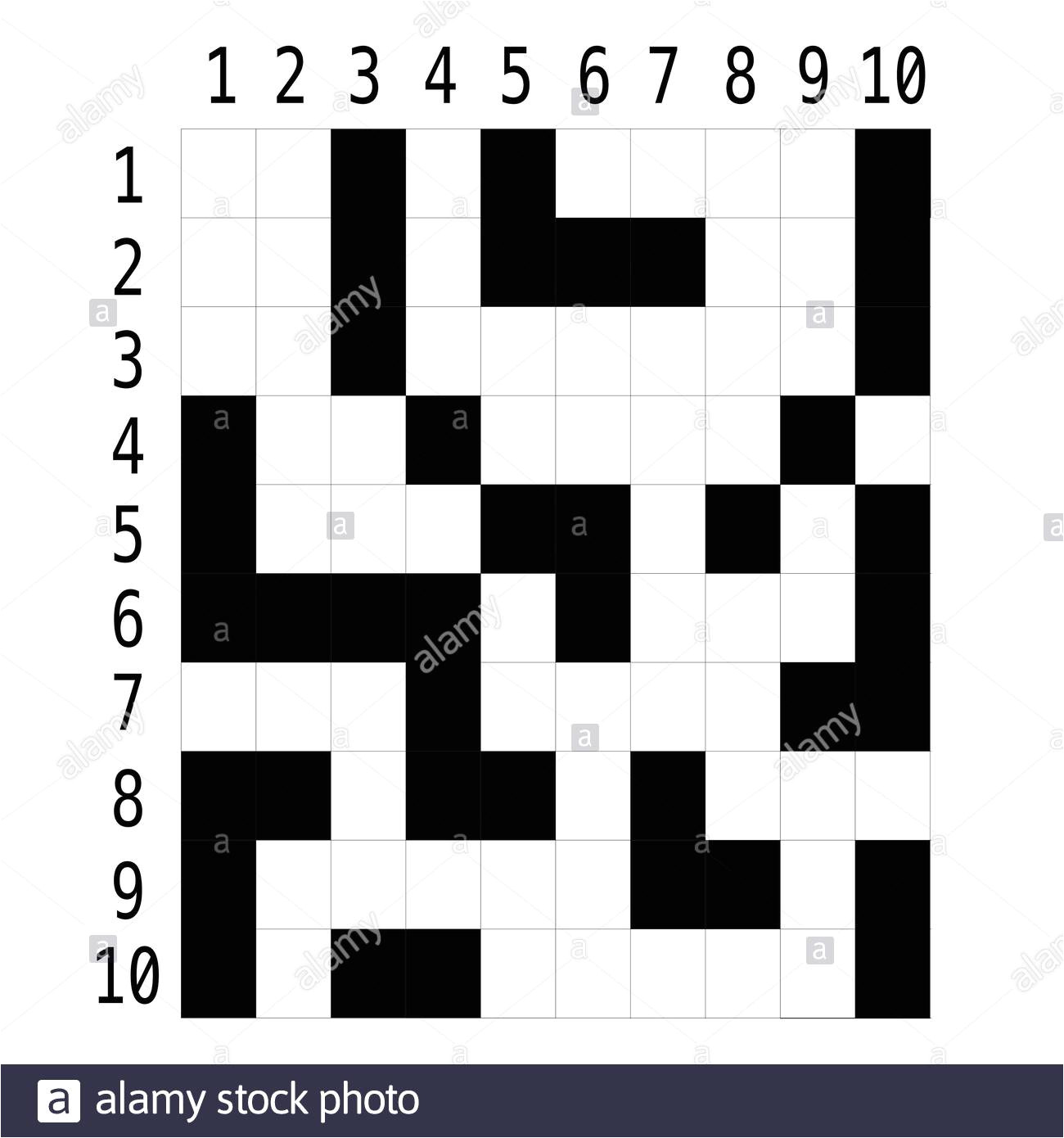 crossword puzzle vector illustration eps 10 2aer785 jpg