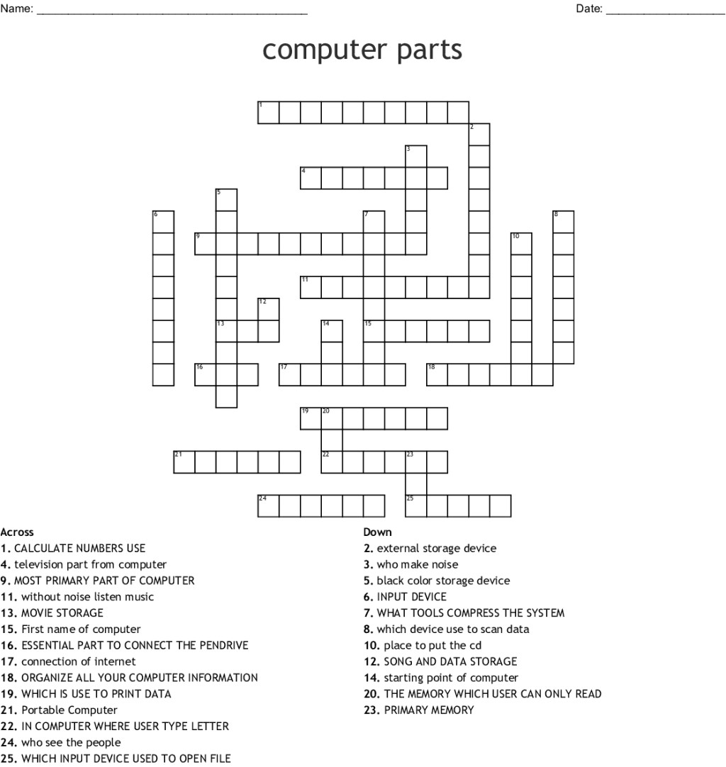 20computer parts crossword wordmint spreadsheet part clue 20 1024x1082 png