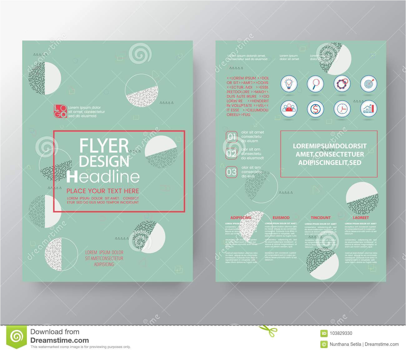 memphis art background corporate identity brochure annual report cover flyer poster design layout vector template size 103829330 jpg